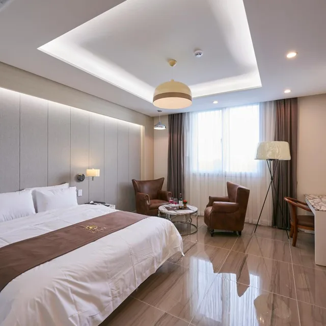 غرفة ديلوكس بسرير مزدوج، Gwangju Aura Hotel 1/8