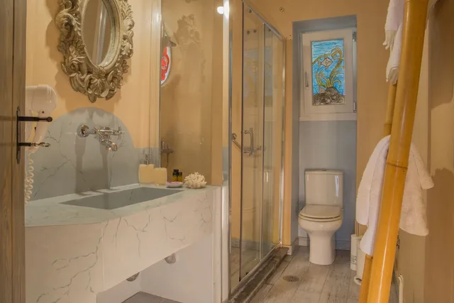 جناح استوديو شهر العسل بسرير كينج بإطلالة على البحر، Aegean Castle Suites Greek Hospitality Experience 4/4