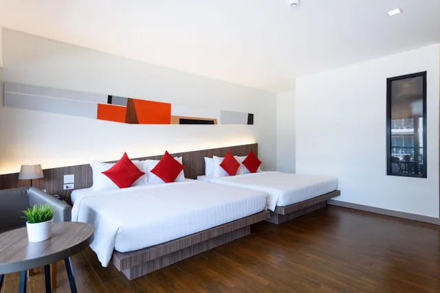 غرفة متصلة ديلوكس عائلية بغرفتين، Hotel J Inspired Pattaya 3/9