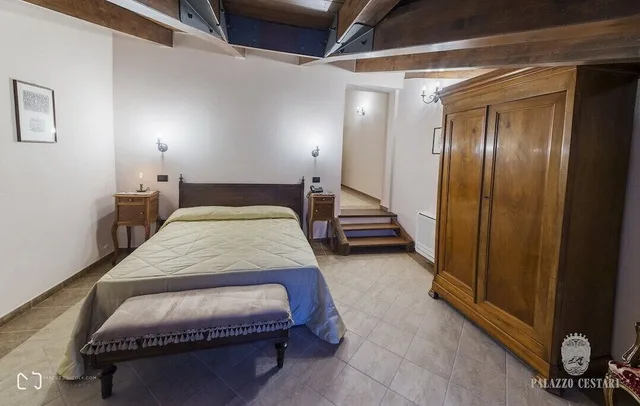 غرفة بسرير مزدوج أو سريرين منفصلين، Palazzo Cestari Hotel 3/10