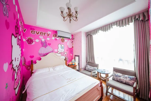 كابينة سيغنتشر بسرير كوين، Lavender Apartment -Wanda Branch 1/6