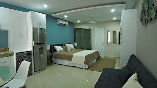 استوديو ديلوكس بسرير كينج بمطبخ، Hotel Palmarena by Nah Hotels 2/6