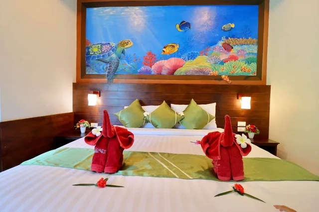 غرفة ديلوكس بسرير مزدوج بإطلالة على الحديقة، Peaceful Resort Koh Lanta 1/3