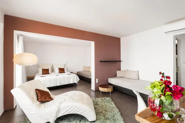 غرفة عائلية رباعية بإطلالة على البحر، Pantokrator Hotel 4/6