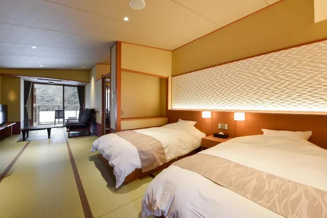 Standard, Twin Beds, Outdoor Bath, Tatami, Okuno Hosomichi 1/1