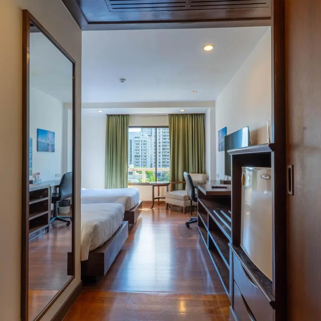 غرفة ديلوكس بسريرين منفصلين، Journeyhub Bangkok Sukhumvit 26 9/10