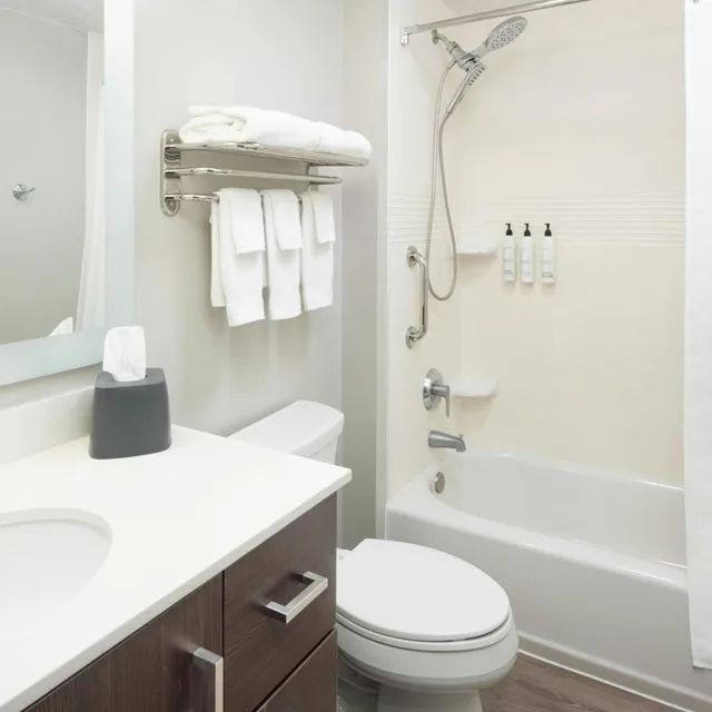 جناح بسرير كينج بغرفة نوم واحدة مع أريكة لذوي الإعاقة، TOWNEPLACE SUITES LATHAM ALBANY AIRPORT 4/10
