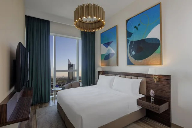 شقة سوبيريور بسرير مزدوج وسريرين منفصلين بغرفتي نوم، Avani+ Palm View Dubai Hotel & Suites 2/4
