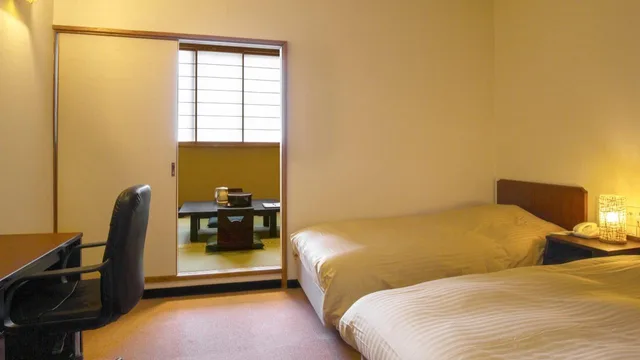 غرفة يابانية غربية يابانية عصرية بإطلالة على المدينة، Hotel Akitaya 1/1