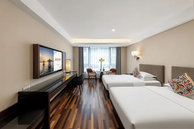 غرفة ديلوكس بسريرين منفصلين، SSAW Boutique Hotel Hangzhou Xixi Park 1/6