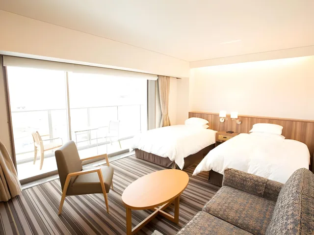 غرفة بريميير بسريرين منفصلين بإطلالة على النهر، Ofunato Plaza Hotel 1/1