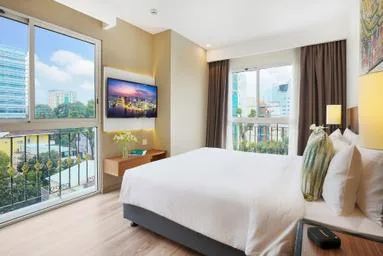 غرفة بسرير مزدوج بغرفة نوم واحدة، T-Ritz Saigon Hotel & Apartment 1/1