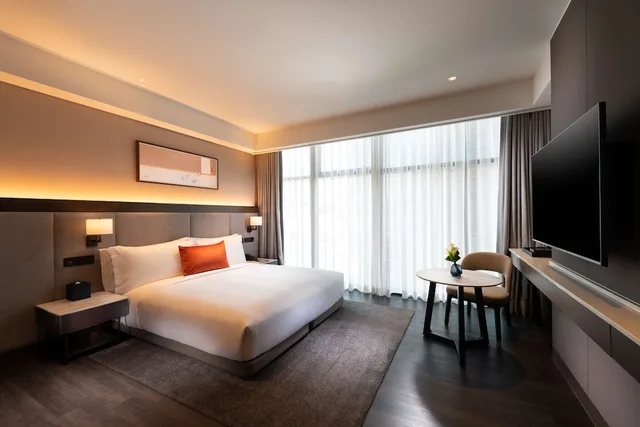 استوديو بسرير كينج بمطبخ صغير لذوي الإعاقة، DoubleTree by Hilton Seoul Pangyo Residences 2/7