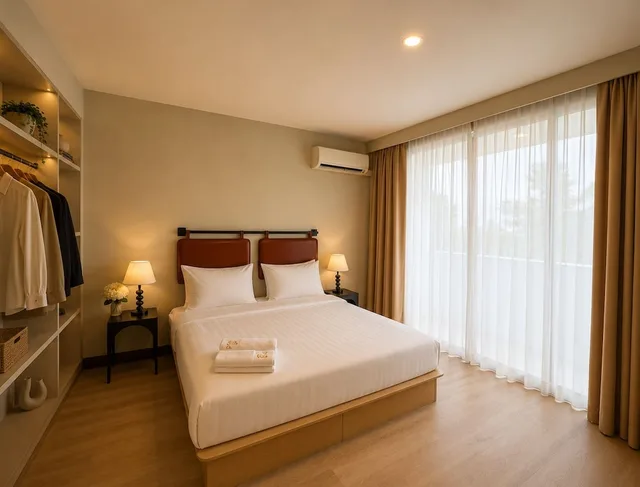 شقة بسرير كينج وسرير كوين بغرفتي نوم، Blanco Apartment Hotel 6/8