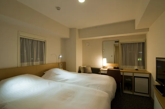 غرفة قياسية بسريرين منفصلين للمدخنين، Hotel Sunflex Kagoshima 1/3