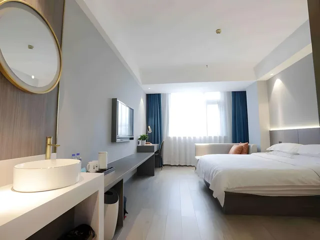 غرفة سوبيريور بسرير كوين، GreenTree Inn Yancheng Station Hotel 1/1