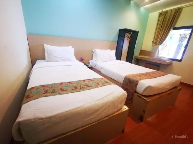 غرفة قياسية بسريرين منفصلين، Hello Bintan Beach Cottages 1/1