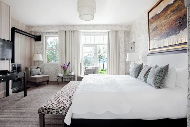 غرفة فاخرة بسرير كينج، Manoir Hovey 1/4