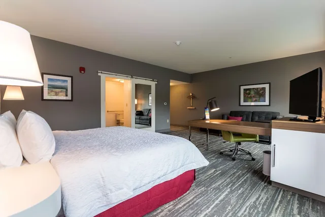 جناح استوديو بسرير كينج مع أريكة لذوي الإعاقة، Hampton Inn Suites Allen Park 3/10