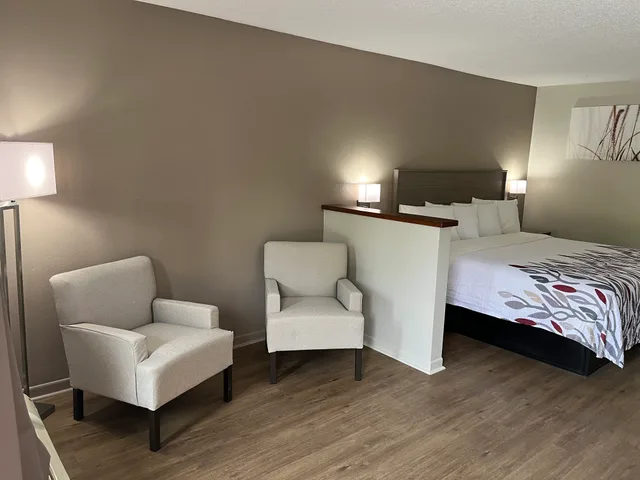 غرفة سوبيريور بسرير مزدوج، Red Roof Inn & Suites Monroe, NC 2/3