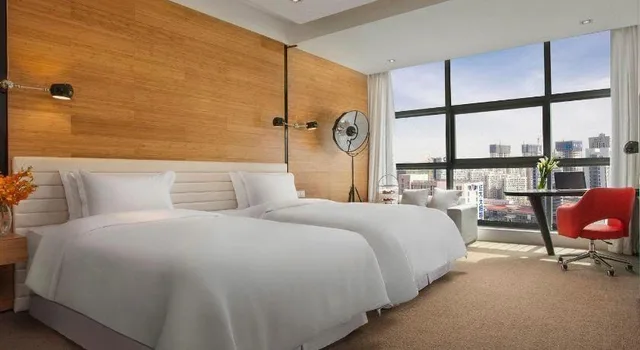 غرفة ديلوكس بسريرين منفصلين، HIMALAYAS QINGDAO HOTEL 1/3