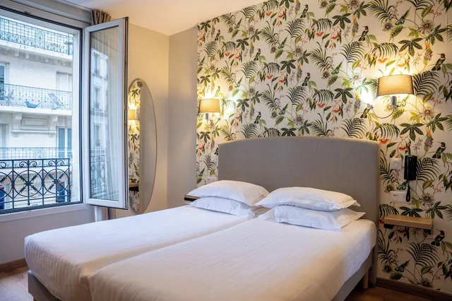 غرفة قياسية بسريرين منفصلين، Hôtel Verlain 5/10