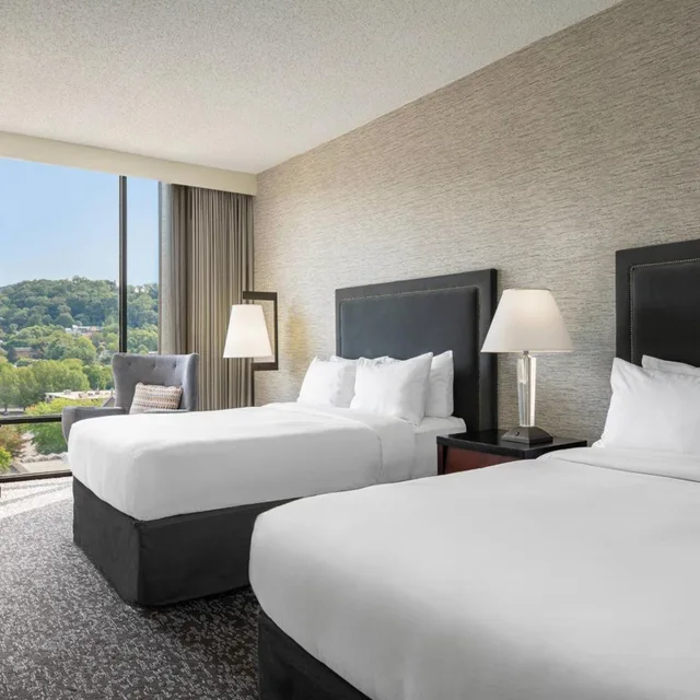 جناح بسريرين كوين بغرفة نوم واحدة في طابق مرتفع، Renaissance Asheville Downtown Hotel 3/5
