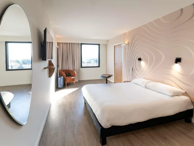 غرفة بسرير مزدوج لذوي الإعاقة، ibis Styles Cabries Aix-en-Provence TGV 1/3