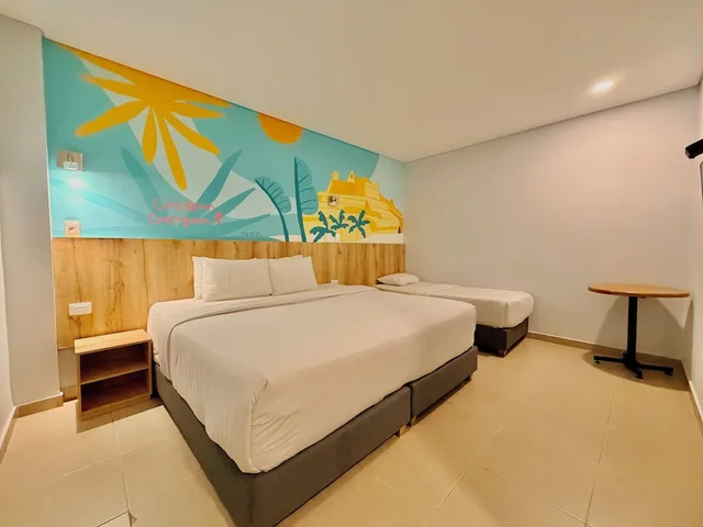 غرفة قياسية ثلاثية بسرير كينج وسرير فردي، Hotel Caribbean Cartagena 5/10