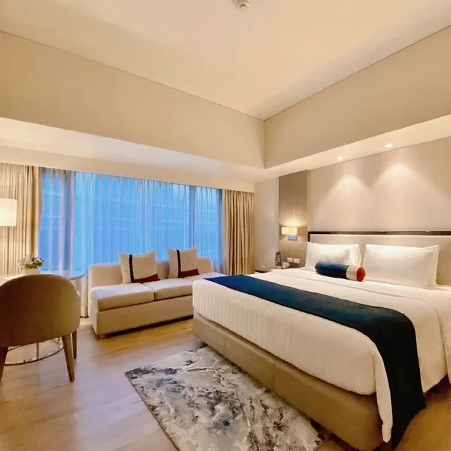 استوديو كبير بسرير مزدوج أو سريرين منفصلين بمطبخ صغير مع دخول الصالة، Seda Residences Makati 1/1