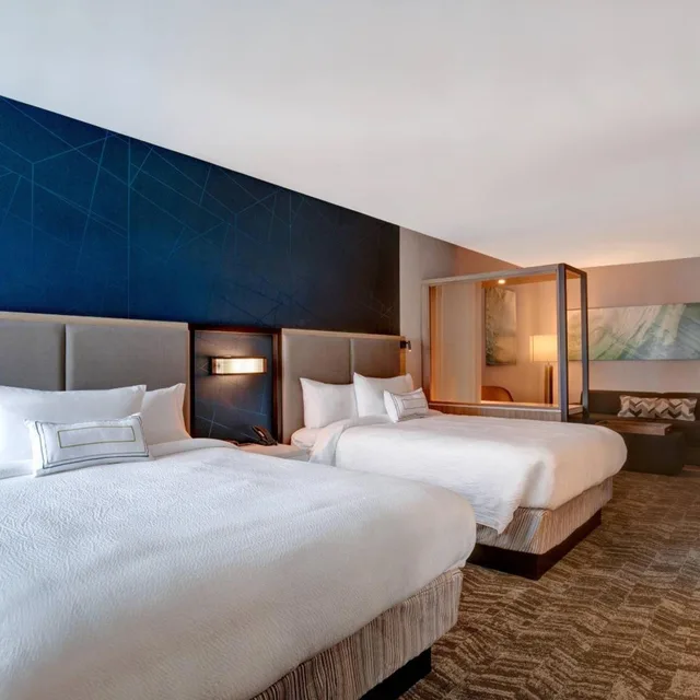 جناح بسريرين كوين مع سرير سحّاب إضافي مع أريكة لذوي الإعاقة، SpringHill Suites by Marriott Orangeburg 2/6