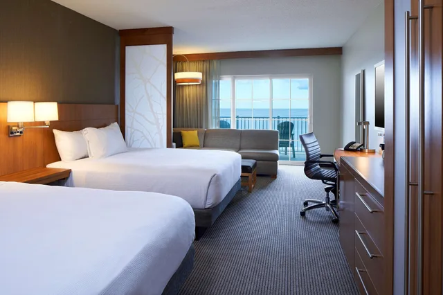جناح استوديو بسريرين كوين بإطلالة على المدينة مع أريكة لذوي الإعاقة، Hyatt Place Ocean City Oceanfront 1/3