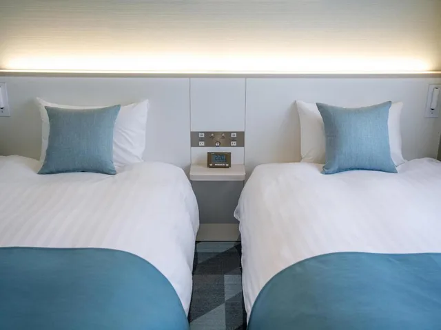 غرفة بسريرين منفصلين، Fukuoka U-Bell Hotel 5/10