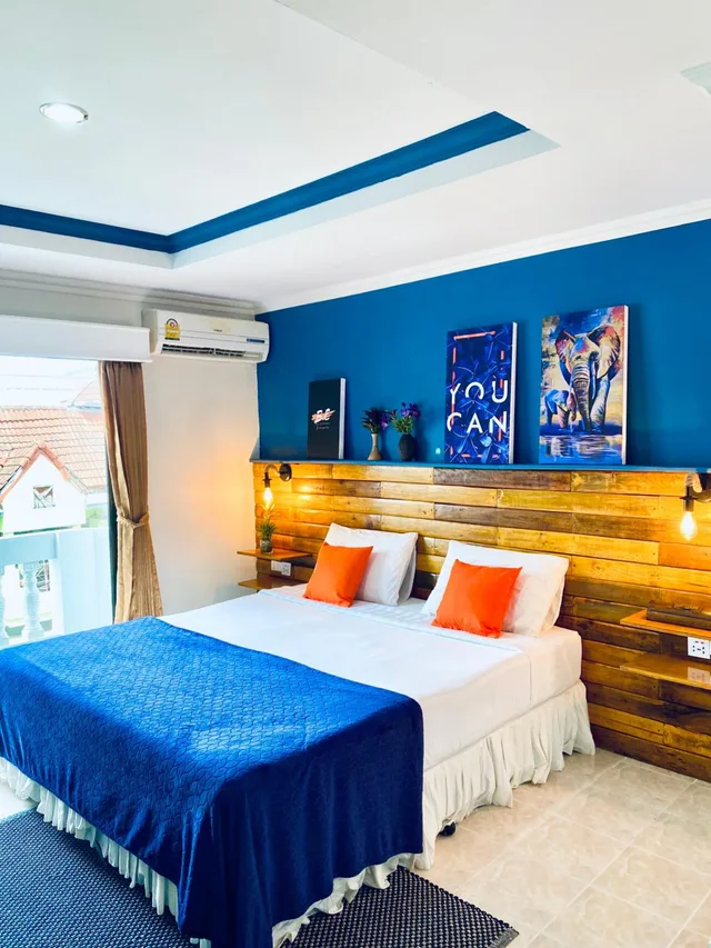 غرفة ديلوكس بسرير مزدوج بشرفة، Baan Paradise Hotel 4/10