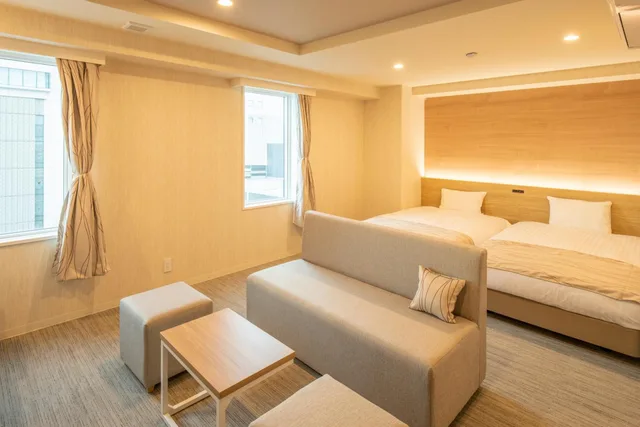 Deluxe, Twin Beds, Hotel Amanek Asahikawa 3/3