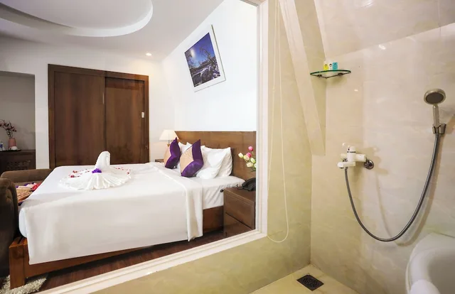 غرفة سوبيريور بسرير كينج بإطلالة على الحديقة، Luxor Hotel Phu Quoc 10/10