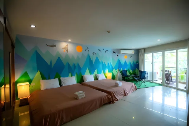 غرفة ديلوكس بسريرين كينج بشرفة، Bella Villa Cabana 1/2