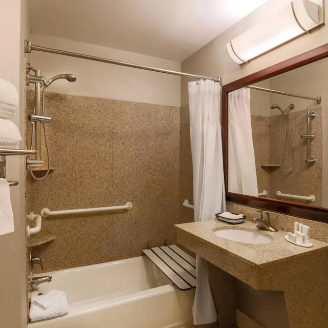جناح بسرير كوين مع أريكة بحوض استحمام لذوي الإعاقة، Springhill Suites Phoenix Glendale Sports And Entertainment District 7/10