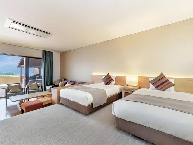 غرفة بريميوم بسريرين منفصلين مع أريكة، Hotel Altia Toba 1/1