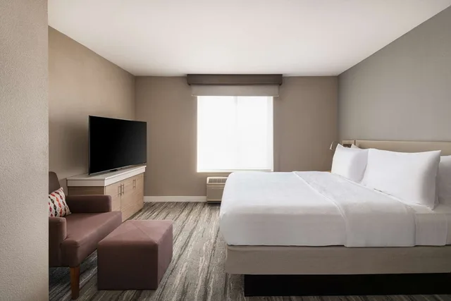 جناح بسرير كينج بغرفة نوم واحدة مع أريكة، Hilton Garden Inn St. Charles 2/4