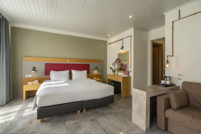 غرفة ديلوكس بسريرين منفصلين بإطلالة على البحر مع أريكة، Kastalia Hotel 2/5