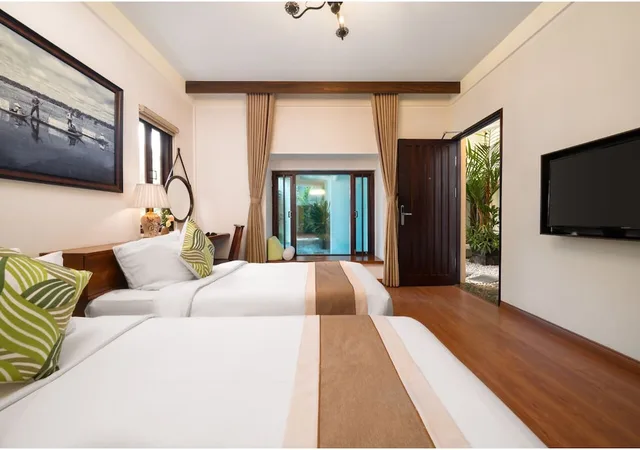 غرفة ديلوكس بسريرين منفصلين، Happy Life Memories Hoi An Hotel & Spa 2/2