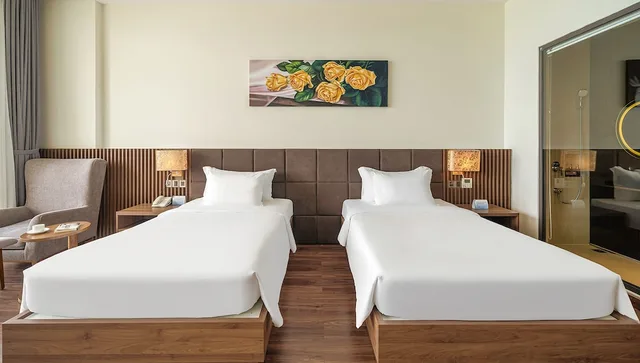 استوديو بسريرين منفصلين بإطلالة على البحر، Rosa Alba Resort and Villas Tuy Hoa 7/9