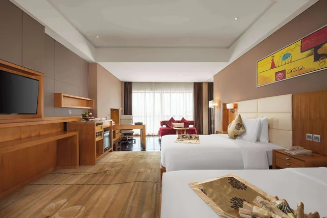 غرفة قياسية بسريرين منفصلين للمدخنين، Wyndham Putian Downtown 2/4