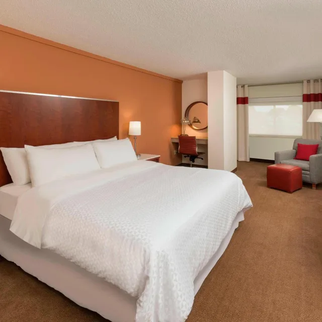 غرفة بسرير كينج بحوض استحمام لذوي الإعاقة، Four Points by Sheraton Boston Logan Airport Revere 3/7