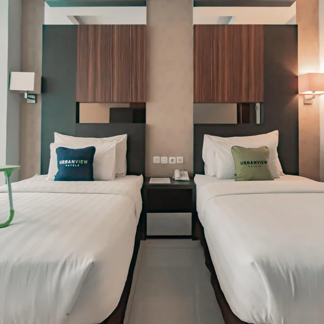 غرفة سوبيريور بسريرين منفصلين، Urbanview Hotel Newton Riau Bandung 7/10