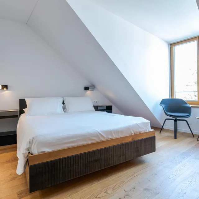 Room, King Bed, Attic، Set Hotel.Residence By Teufelhof Basel 2/4