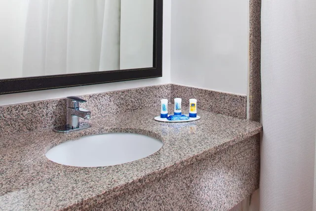 غرفة بسرير كينج بحوض استحمام لذوي الإعاقة، Fairfield Inn Suites By Marriott Houston Hobby Airport 4/4