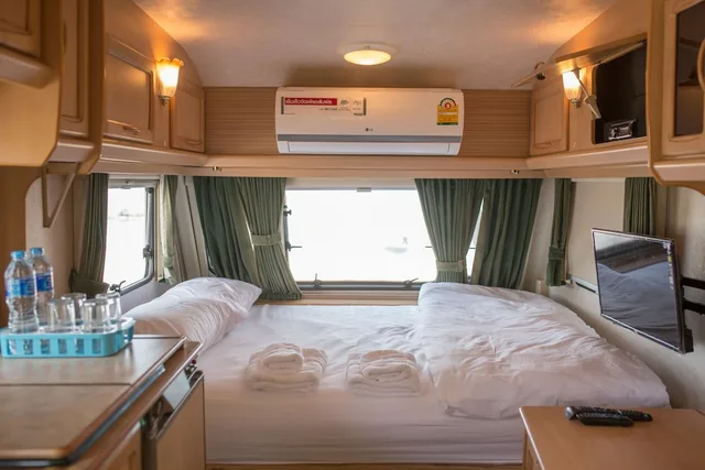 Medium, Queen Bed, Samui Caravans 1/2