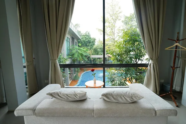 غرفة ديلوكس بسرير مزدوج أو سريرين منفصلين، Tree Scape Retreat Resort 9/10